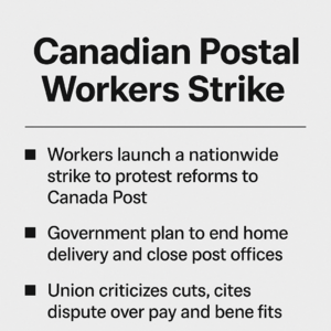 【加拿大邮政大罢工】Canada Post Strike and Reforms
