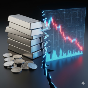 实体白银价格和纸白银价格的背离