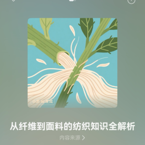 从纤维到面料的纺织知识全解析