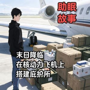 末日降临，在核动力飞机上搭建庇护所！#助眠 #助眠故事 #睡前故事 #末日