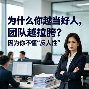 为什么你越当好人，团队越拉胯？因为你不懂“反人性”