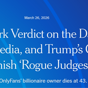 纽约时报Headlines3-26