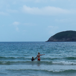 去游泳就像是给自己放暑假