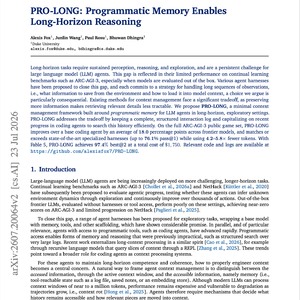 【第717期】PRO-LONG:程序化记忆助力长程推理