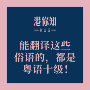 能翻译这些俗语的，都是粤语十级！