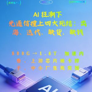 AI 狂潮下，光通信撞上四大死结：出海、迭代、缺货、缺钱