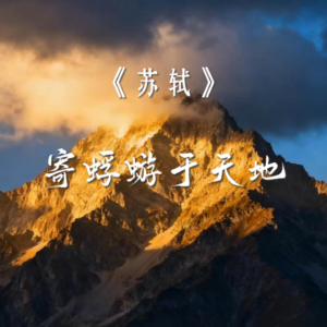 《苏轼》寄蜉蝣于天地，渺沧海之一粟