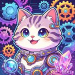 七彩虹偷糖掉进猫猫的口袋