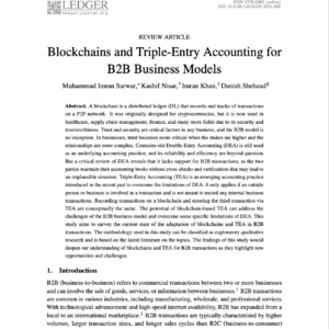 【第434期】(Ledger)击破B2B信任危机:区块链如何用“三重记账法”颠覆复式记账