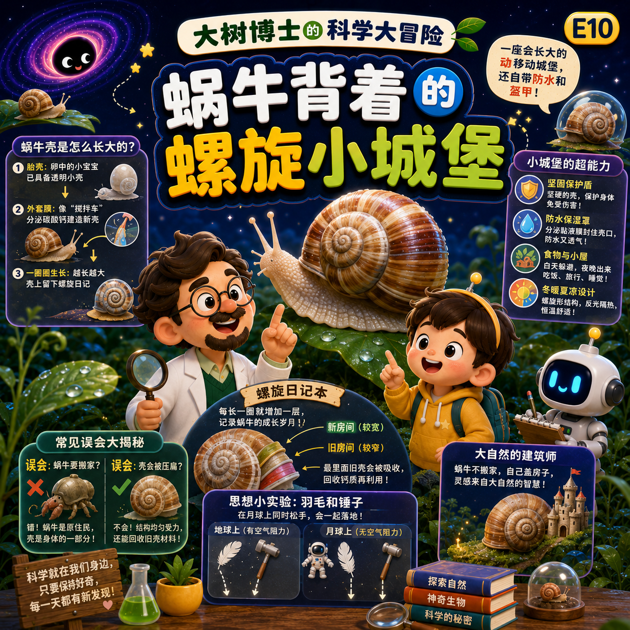 E10-蜗牛背着的螺旋小城堡｜自然 episode artwork