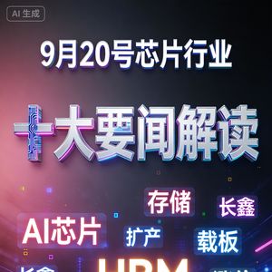 美企加码印度半导体！芯片行业十大要闻解读 (0920)