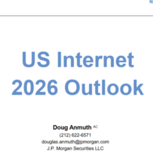 摩根大通重磅预测：2026年美股最值得蹲的赛道，是被AI重新定义的互联网行业