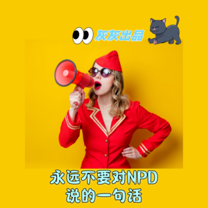 永远不要对NPD说的一句话