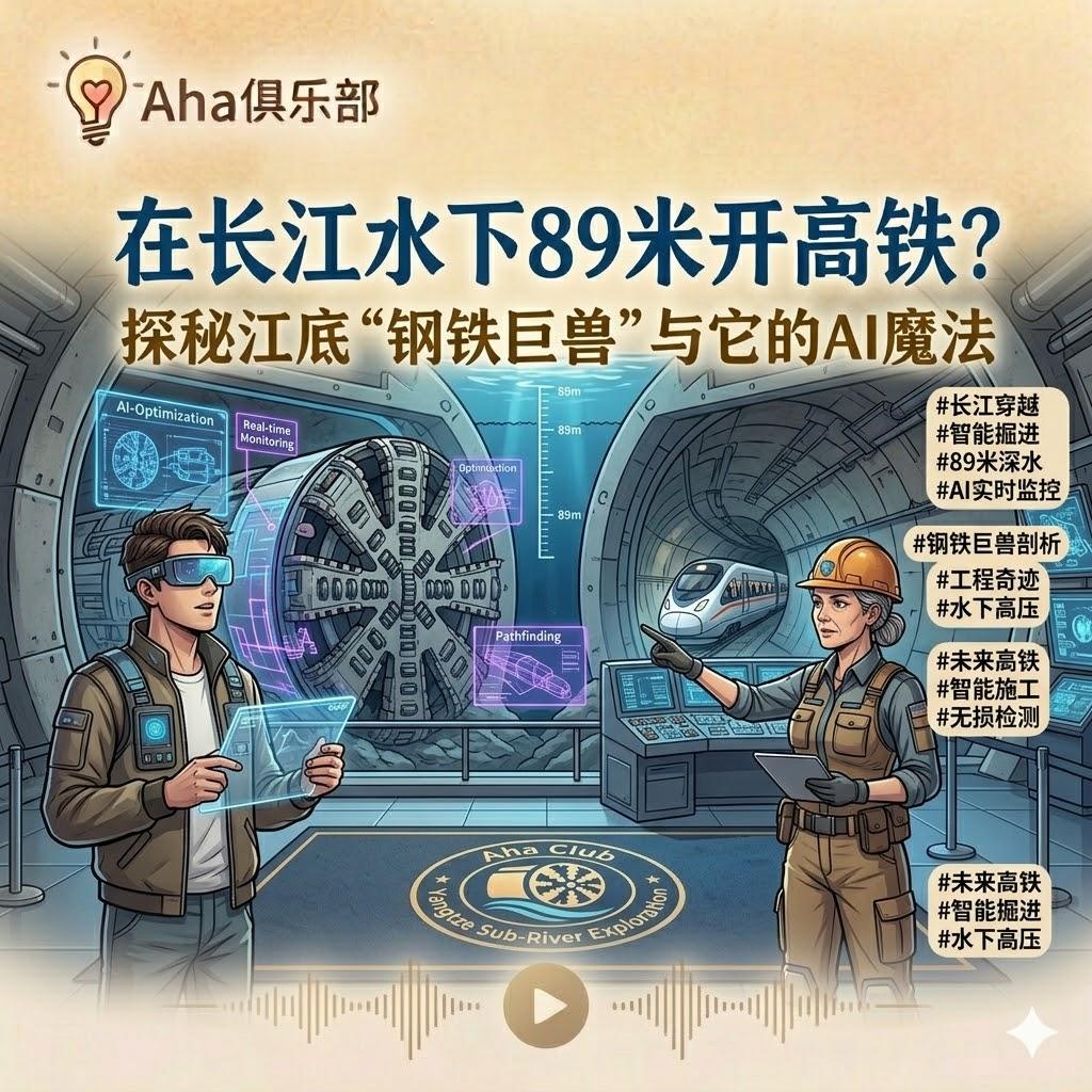 Vol7.2【热点】在长江水下89米开高铁？探秘江底“钢铁巨兽”与它的AI魔法 episode artwork
