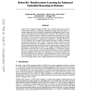 【第345期】(中文)ROBOT-R1: 强化具身推理的机器人控制