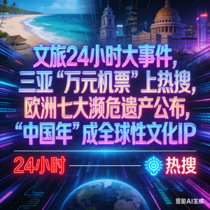 2.27文旅前哨-文旅 24 小时大事件：三亚“万元机票”上热搜、“中国年”成全球性文化IP、欧洲七大濒危遗产公布