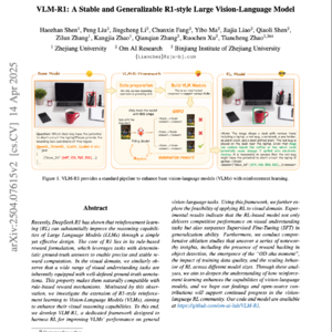 【第305期】（中文）VLM-R1: 稳定通用视觉语言模型