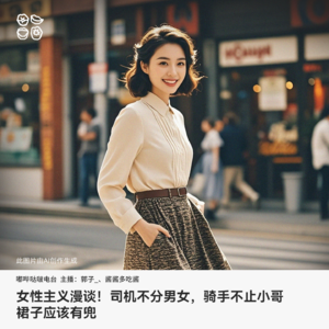 007: 女性主义漫谈！司机不分男女，骑手不止小哥，裙子应该有兜