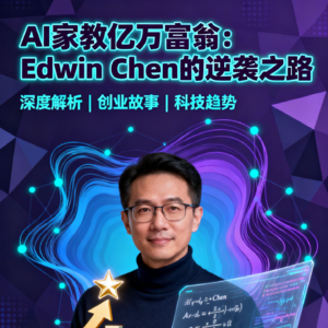 02 AI家教亿万富翁:37岁华人理工男Edwin Chen的逆袭之路