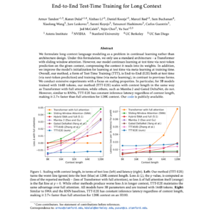 【第505期】TTT-E2E:长文本建模的端到端测试时训练模型
