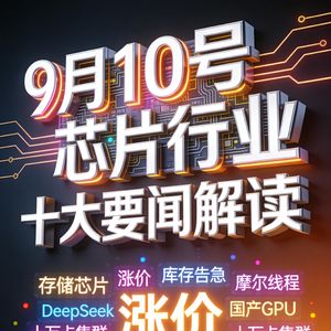 DeepSeek筹备科创板IPO！芯片行业十大要闻解读 (0910)