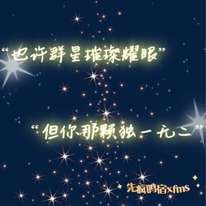 003 也许群星璀璨耀眼,但你那颗独一无二