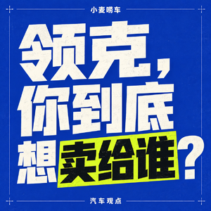 Vol.07 领克，你到底想卖给谁？