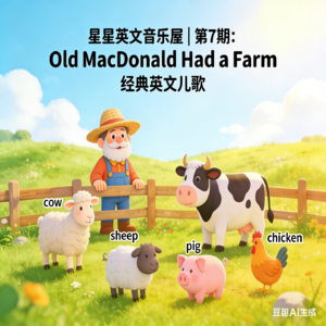 星星英文音乐屋｜第7期： Old MacDonald Had a Farm