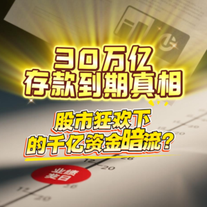30万亿存款到期真相：股市狂欢下的千亿资金暗流？