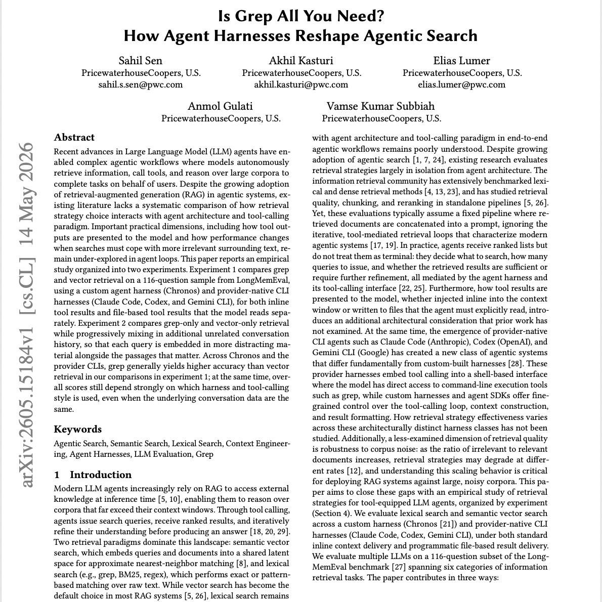 【第634期】Grep与向量检索在智能Agent搜索中的效能对比研究