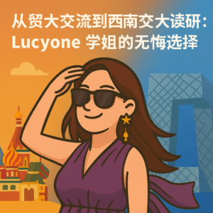 E14 从贸大交流到西南交大读研:Lucyone 学姐的无悔选择