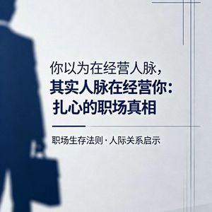 你以为在经营人脉，其实人脉在经营你：扎心的职场真相