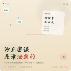 史记罗生门 EP04丨沙丘密谋是谁泄露的，司马迁怎么连对话都写出来了