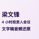 梁文锋 4 小时投资人会议文字稿音频还原