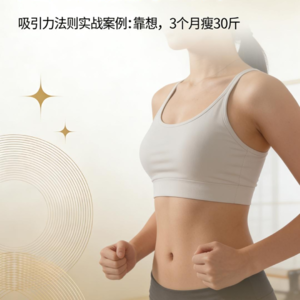 学会了显化后，她无痛瘦身30斤