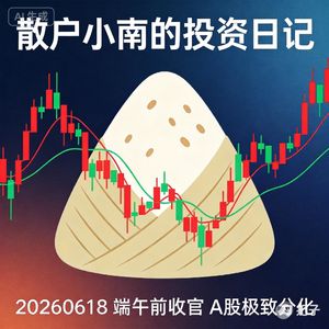 散户小南的投资日记 - 20260618(端午前收官,A股极致分化)