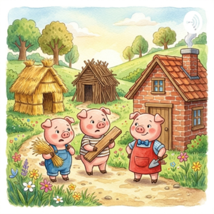 EP11 三只小猪 | The Three Little Pigs | 中英双语故事