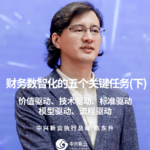 陈东升：财务数智化的五大关键任务（下）