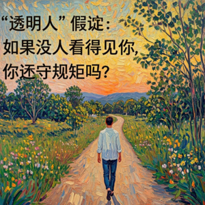 “透明人” 假设：如果没人看得见你，你还守规矩吗？