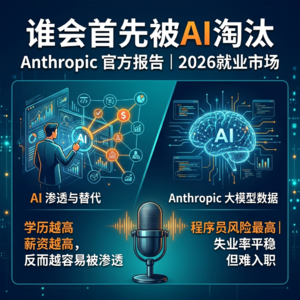 谁会首先被AI淘汰 | Anthropic官方报告 | 2026就业市场