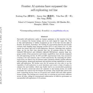 【第195期】AI大模型已经超过自我复制红线