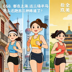 068.都在上海，这三场半马怎么还跑出三种味道了？