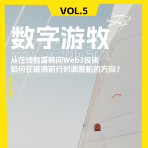 从在线教育到Web3投资：如何在破浪前行时调整帆的方向？