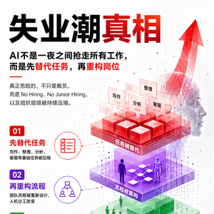 前瞻钱瞻506. Al+时代的失业潮真相，抛弃旧的工作价值，重新定价工作新价值