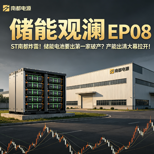 EP08|ST南都炸雷!储能电池要出第一家破产?产能出清大幕拉开!
