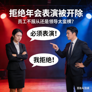 拒绝年会表演被开除，员工不服从还是领导太蛮横