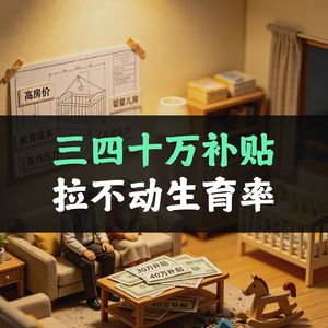 三四十万补贴，拉不动生育率