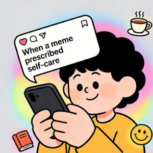 When a meme prescribed self-care