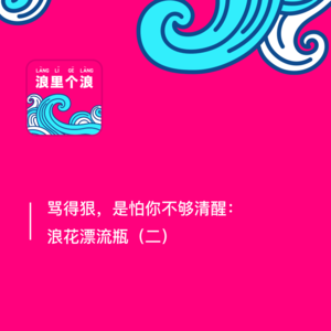 72、骂得狠,是怕你不够清醒:浪花漂流瓶(二)