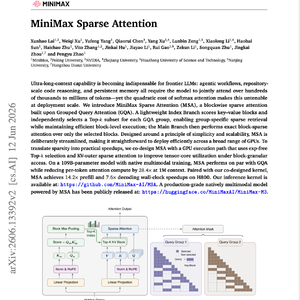 【第666期】MiniMax Sparse Attention-算力缩减28倍的MSA架构